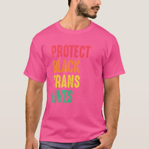 Camiseta Proteger as Vidas Negras Trans Lgbtq Orgulho de Di