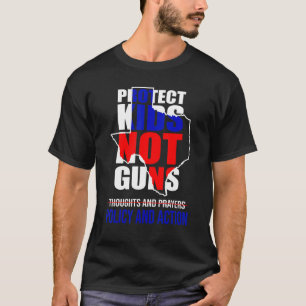 Camiseta Proteger Crianças Estudantes Professores Não Armas