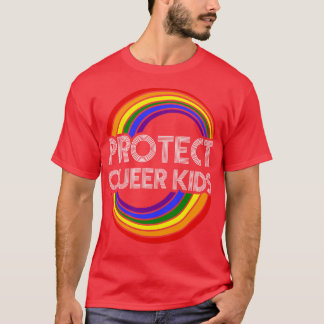 Camiseta Proteger Crianças Filas LGBT Orgulho Lgbtq Orgulho