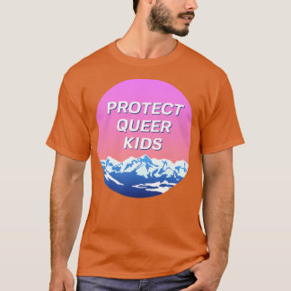 Camiseta Proteger Crianças Filas LGBT Paisagem 1