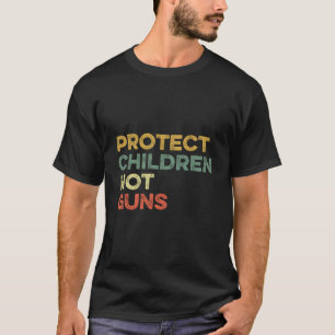Camiseta Proteger Crianças Não Armas Conscientização Contra