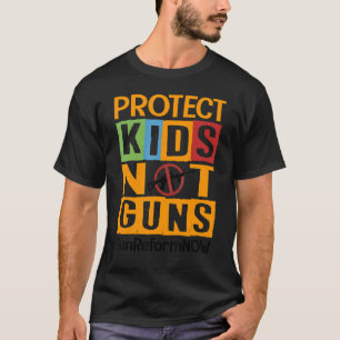 Camiseta Proteger Crianças Não Armas Laranja Parar Violênci