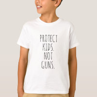 Proteger crianças Não armas tipografia escrita à m