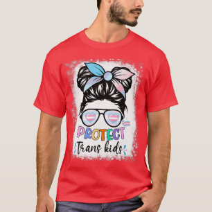 Camiseta Proteger Crianças Trans Branqueadas Orgulho LGBT 