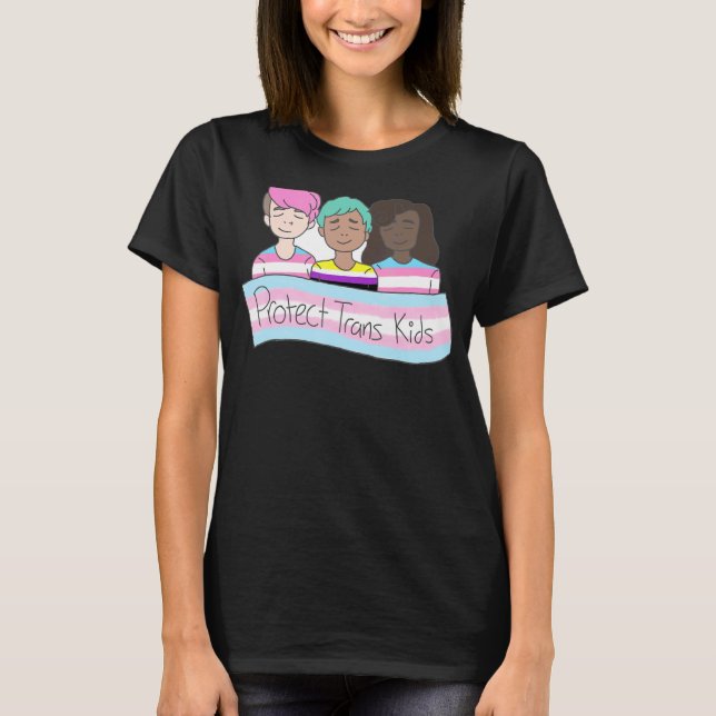 Camiseta Proteger Crianças Trans Lgbt Transgênero 1 (Frente)