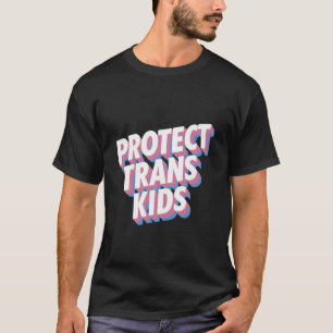 Camiseta Proteger Crianças Trans LGBTI+ Orgulho do Mês dos