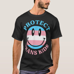 Camiseta Proteger Crianças Trans LGBTQ Sinalizador Raios 