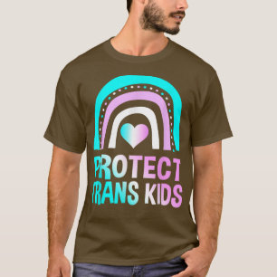 Camiseta Proteger Crianças Trans Suportam Roupas Pride Amor