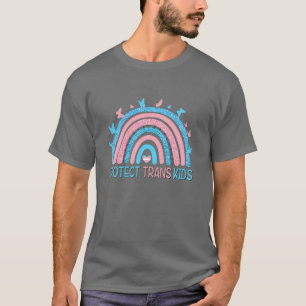 Camiseta Proteger Crianças Transexuais Sinalizador LGBT Tra