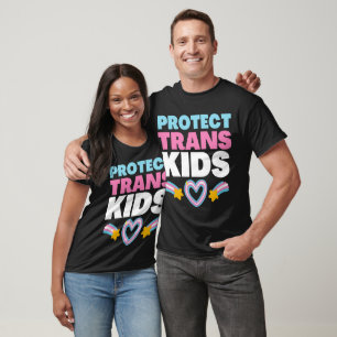 Camiseta Proteger Crianças Transexuais Suportam Juventude 