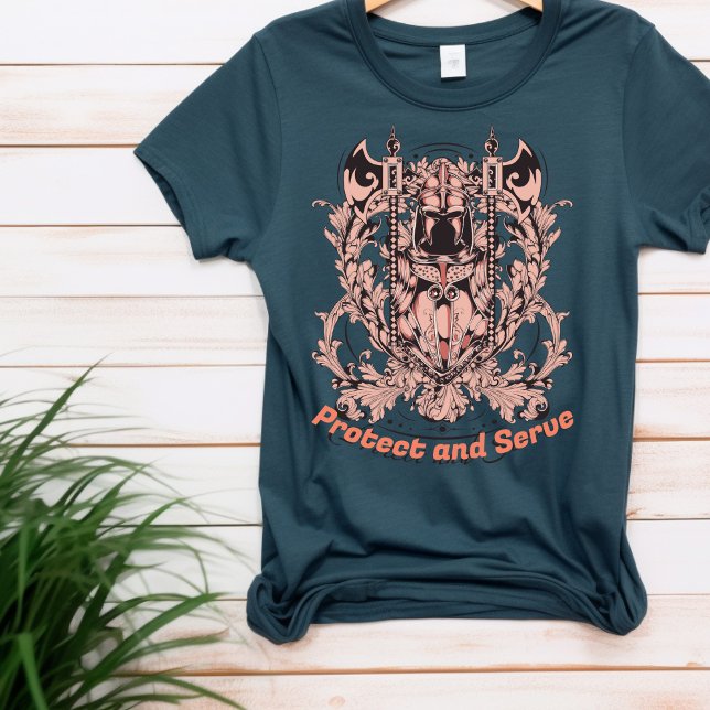 Camiseta Proteger e Servir T-Shirt (Criador carregado)