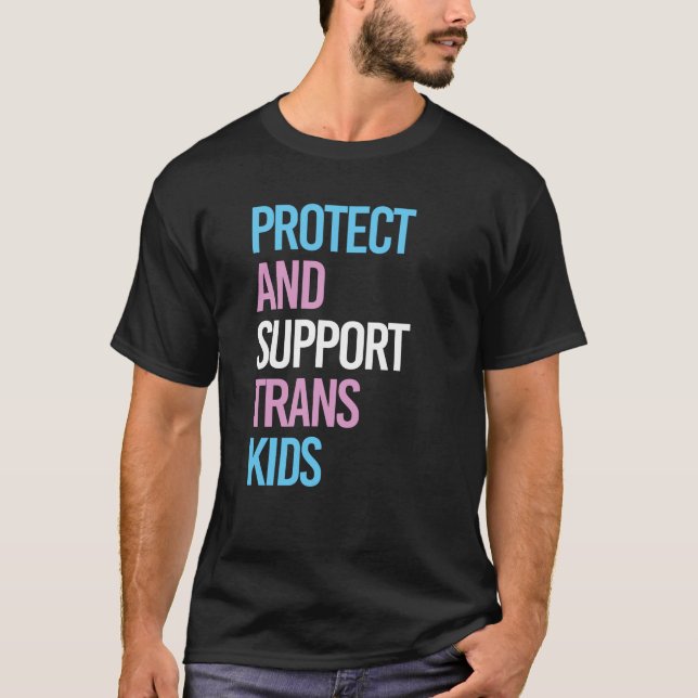CAMISETA PROTEGER E SUPORTAR CRIANÇAS TRANS (Frente)