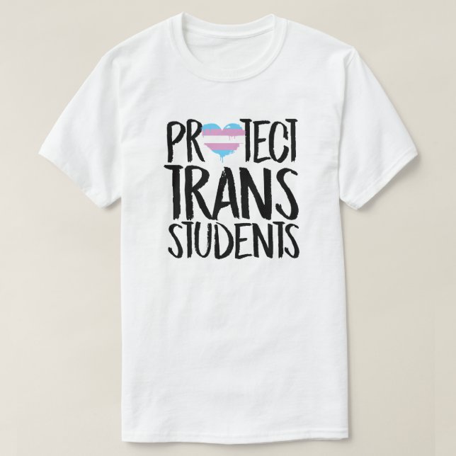 Camiseta Proteger Estudantes Trans (Frente do Design)
