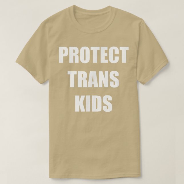 Camiseta Proteger Gift Trans de Crianças Trans (Frente do Design)