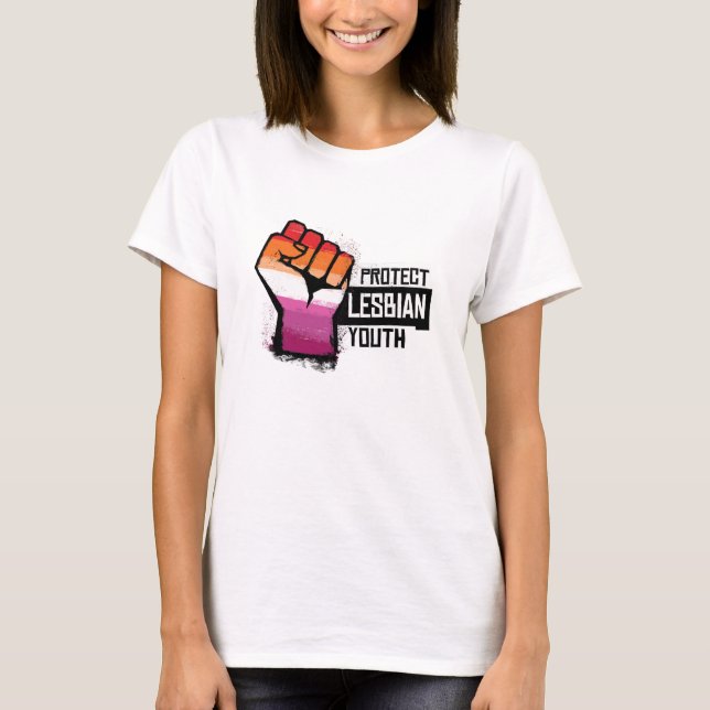 Camiseta Proteger Jovens Lésbicas (Frente)
