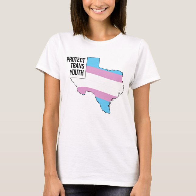 Camiseta Proteger Jovens Trans do Texas (Frente)