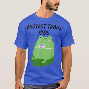 Camiseta Proteger Lgbt de Sapo Verde Trans Suportar Transgê