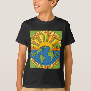 Camiseta Proteger nossa casa a terra juntos eco consciência