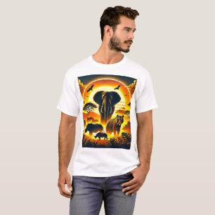 Camiseta Proteger nossa vida selvagem - Salvar espécies ame