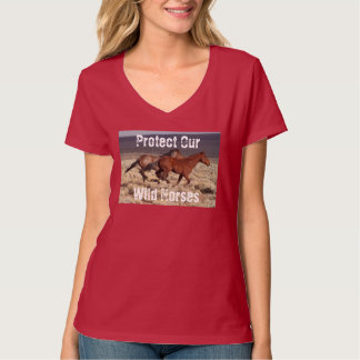 Camiseta Proteger Nossos Cavalos Selvagens