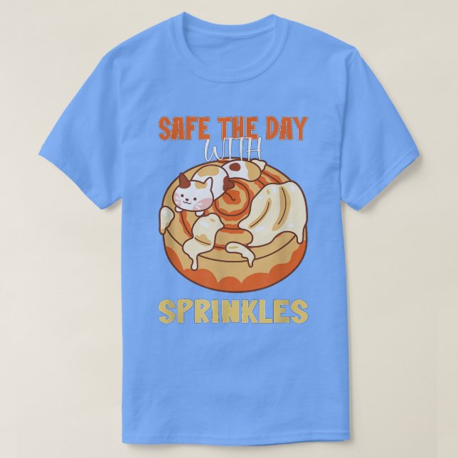 Camiseta Proteger o dia com o padeiro de aspersas (Frente do Design)