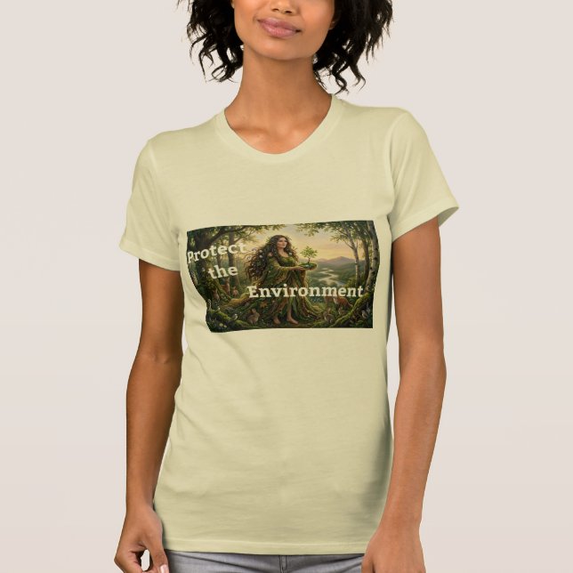 Camiseta Proteger o Meio Ambiente  (Frente)
