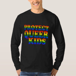 Camiseta Proteger o Orgulho Lgbt de Sensibilização das Cria