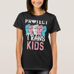 Camiseta Proteger o Orgulho Lgbt Transgênero de Crianças Tr