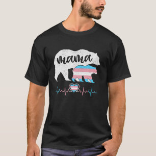 Camiseta Proteger o Orgulho LGBT Transgênero do Urso da Mãe
