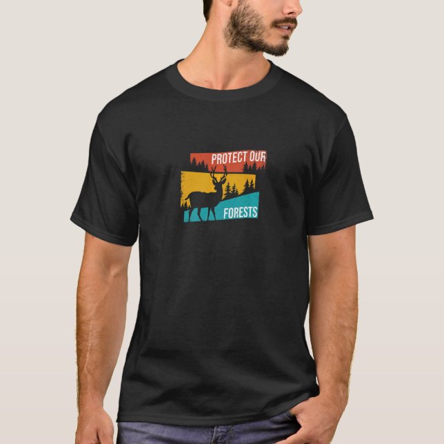 Camiseta Proteger o Parque Natural de Nossas Florestas (Frente)