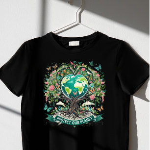Camiseta proteger o planeta Terra Dia