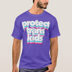 Camiseta Proteger o Sinalizador de Lgbt Transgênero para Cr