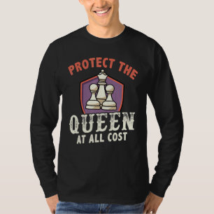 Camiseta Proteger O Xadrez Da Rainha Para Jogador