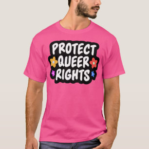 Camiseta Proteger os direitos da fila LGBTQ