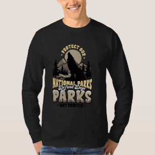 Camiseta Proteger os Parques Nacionais de Doge Defund Parks