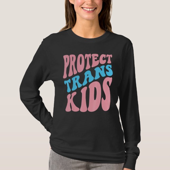 Camiseta Proteger Transgênero 2 do Orgulho Transgênese Tran (Frente)