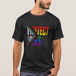 Camiseta Proteger vidas não armas, Orgulho do Progresso do