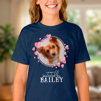 Camiseta Protegido pelo Cachorro Foto Personalizada