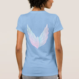 Camiseta Protegido por anjos T-Shirt feminina