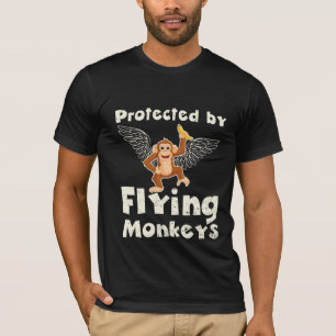 Camiseta Protegido por macacos voadores