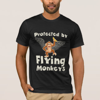 Camiseta Protegido por macacos voadores