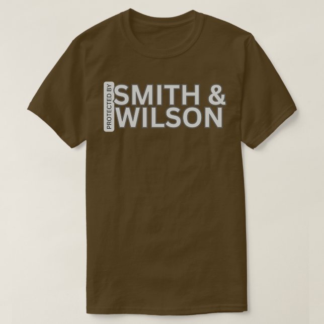 Camiseta Protegido Por Smith Wilson (Frente do Design)