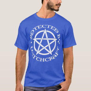 Camiseta Protegido Por Witchcraft Wiccan Pagan Halloween Ch