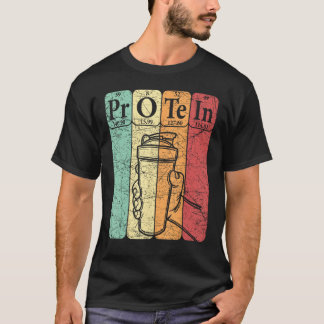 Camiseta Proteína De Gym Proteínas Periódicas De Mesas Prot