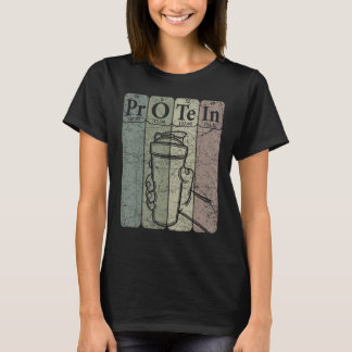 Camiseta Proteína De Gym Proteínas Periódicas De Mesas Prot