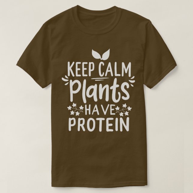 Camiseta Proteína De Plantas De Vegan (Frente do Design)