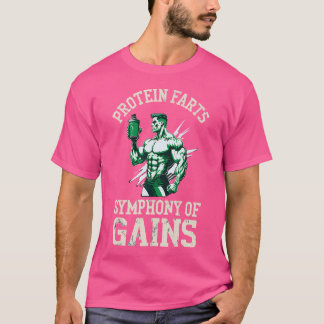 Camiseta Proteínas Engraçadas Que Levantam Músculos Workout