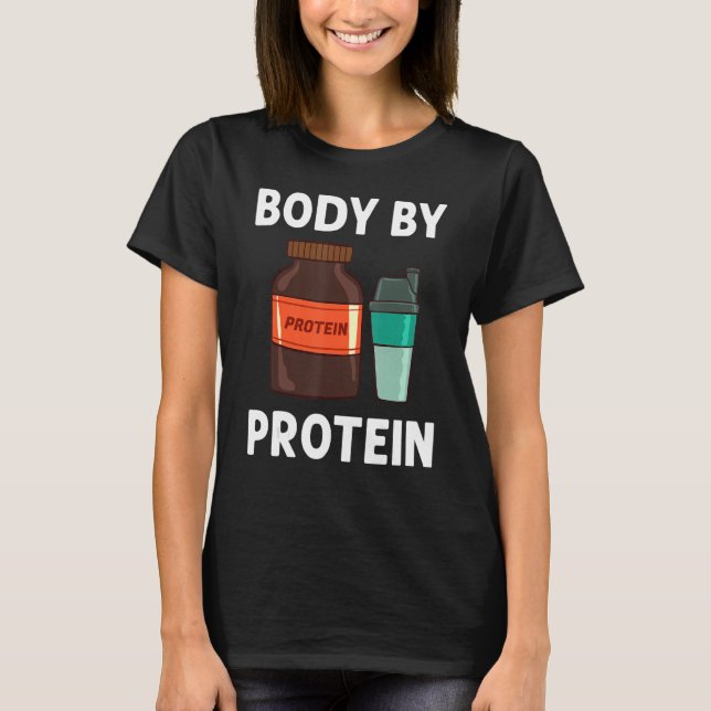 Camiseta Proteínas Pó Bebidas De Soro De Soro Snacks Vegan  (Frente)