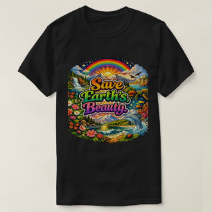 Camiseta Proteja a Beleza da Terra Proteção Ecológica da Na