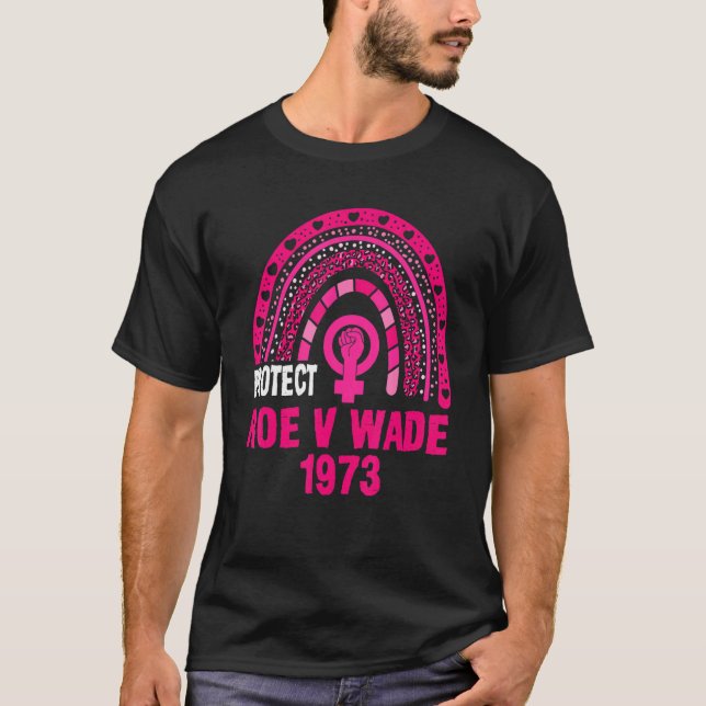 Camiseta Proteja a estrada V Wade 1973 Rainbow Leopard Pro  (Frente)
